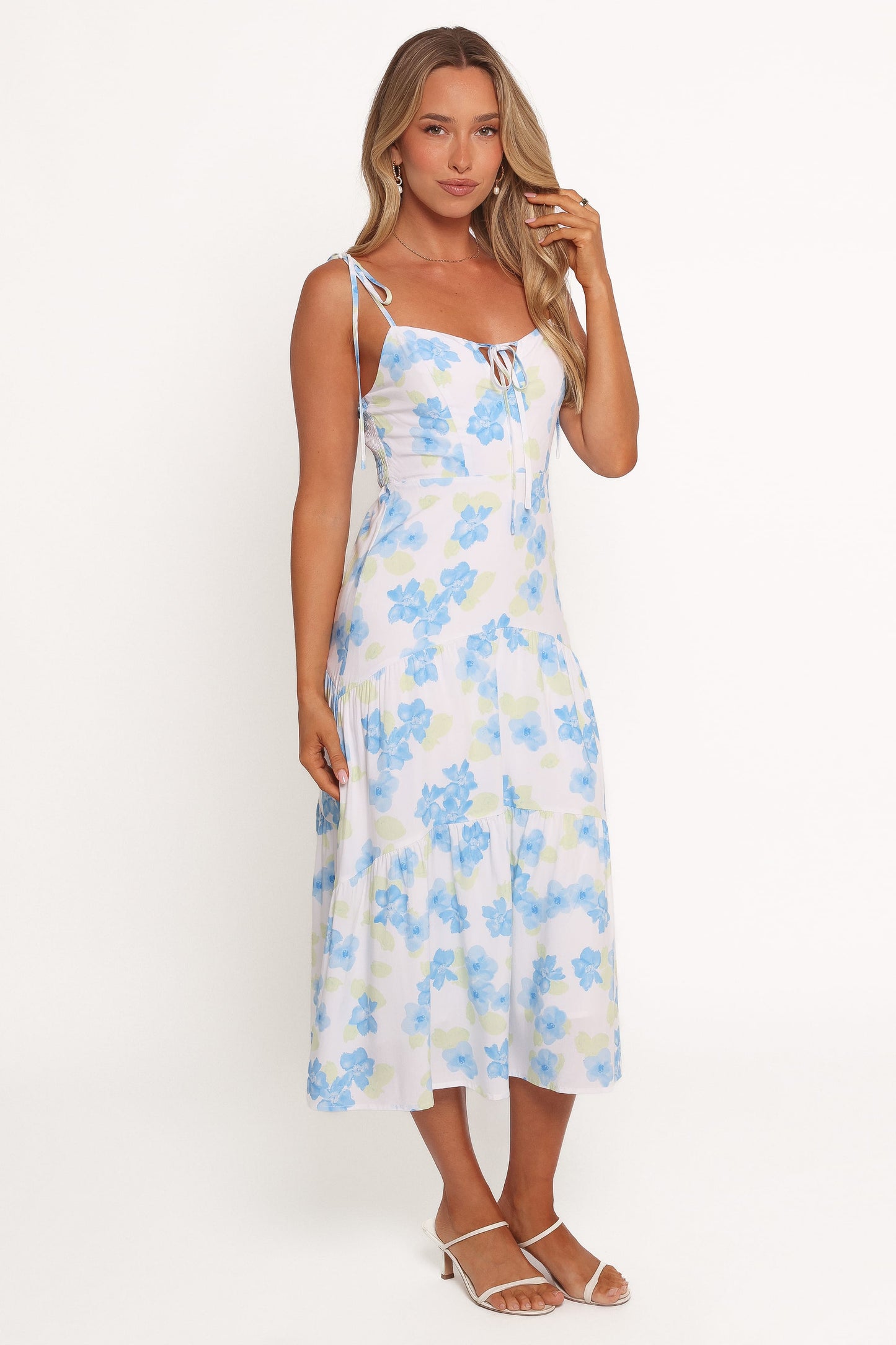 Kieran Midi Dress - Blue Floral