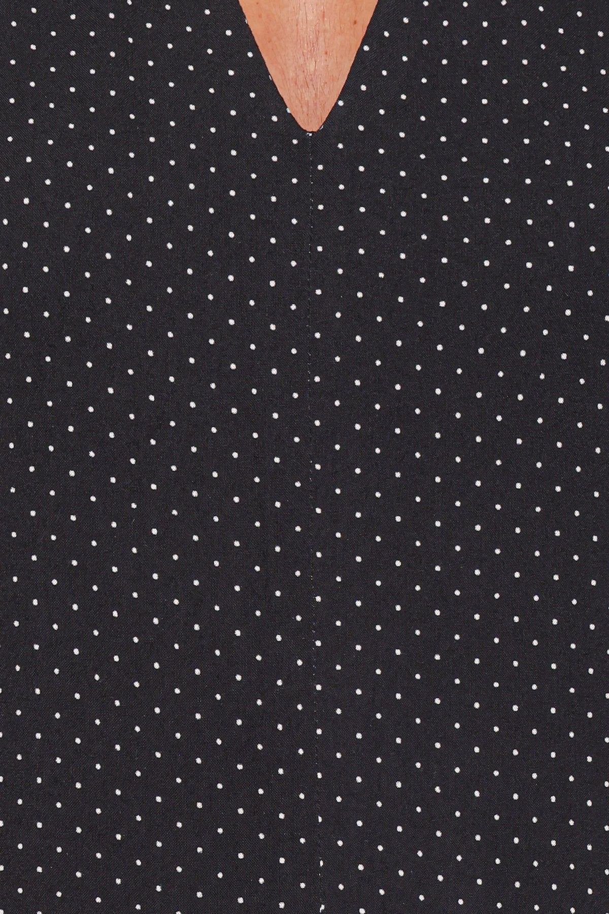 Natalie Halterneck Maxi Dress - Black Polka Dot