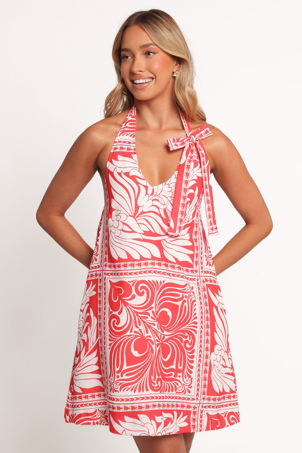 Nicoletta Mini Dress - Red