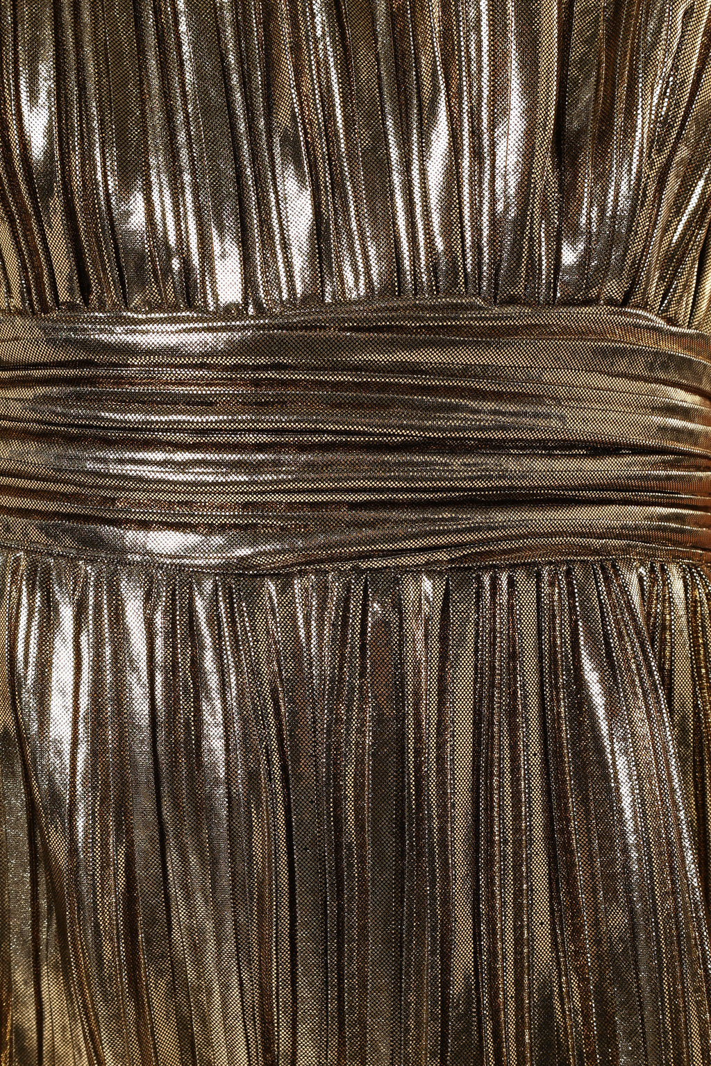 Kerry Pleat Jumpsuit - Gold