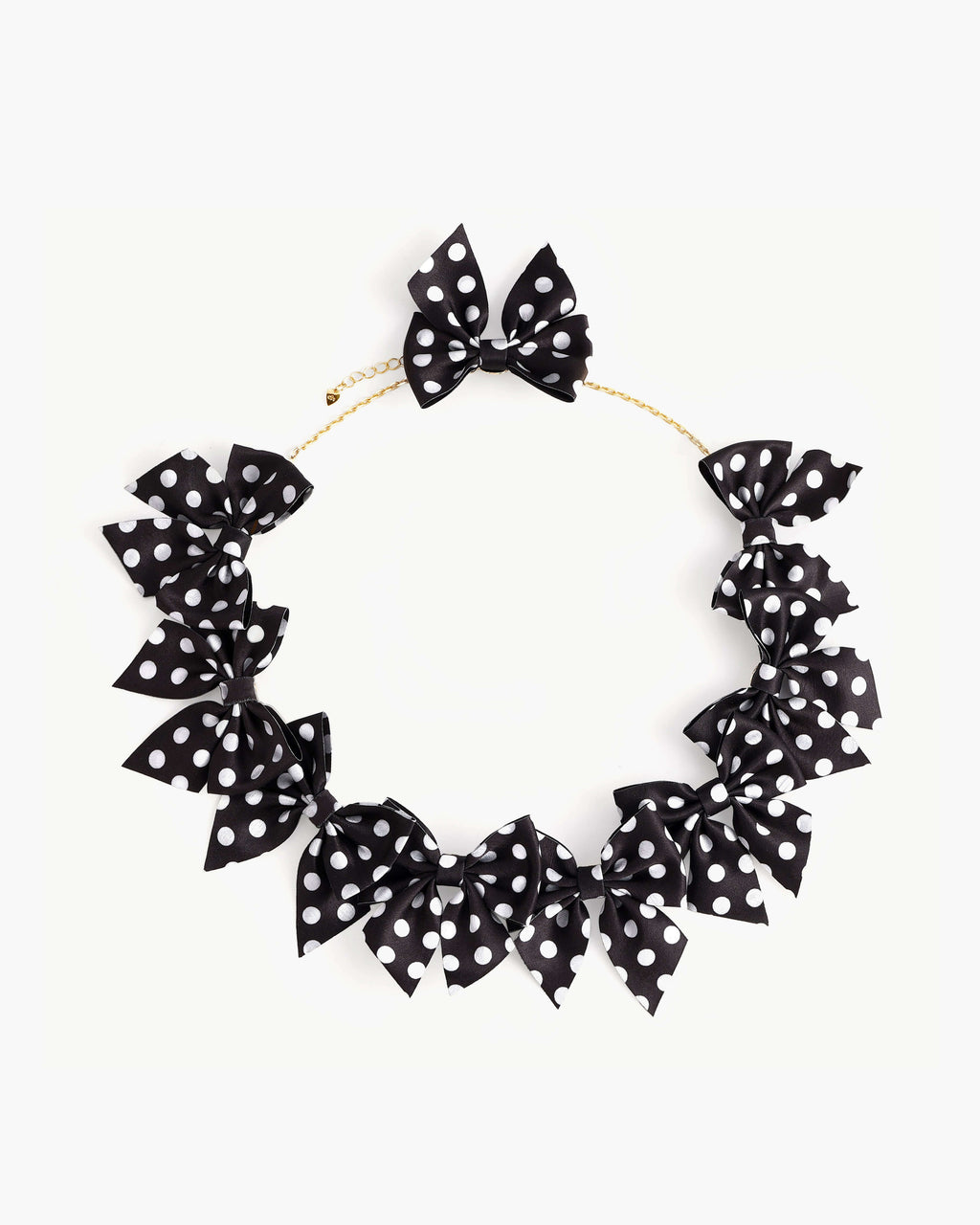 Polka Dot Bow Necklace