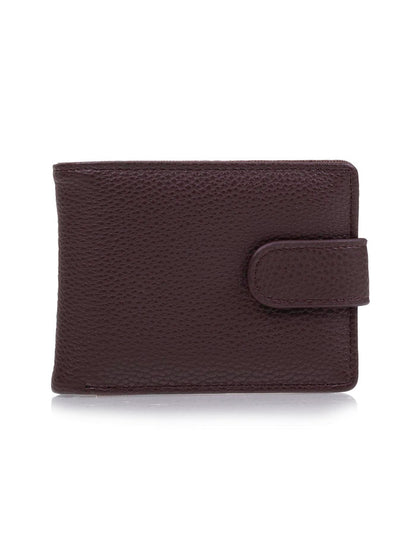 Portefeuille rabat avec patte Homme Marron