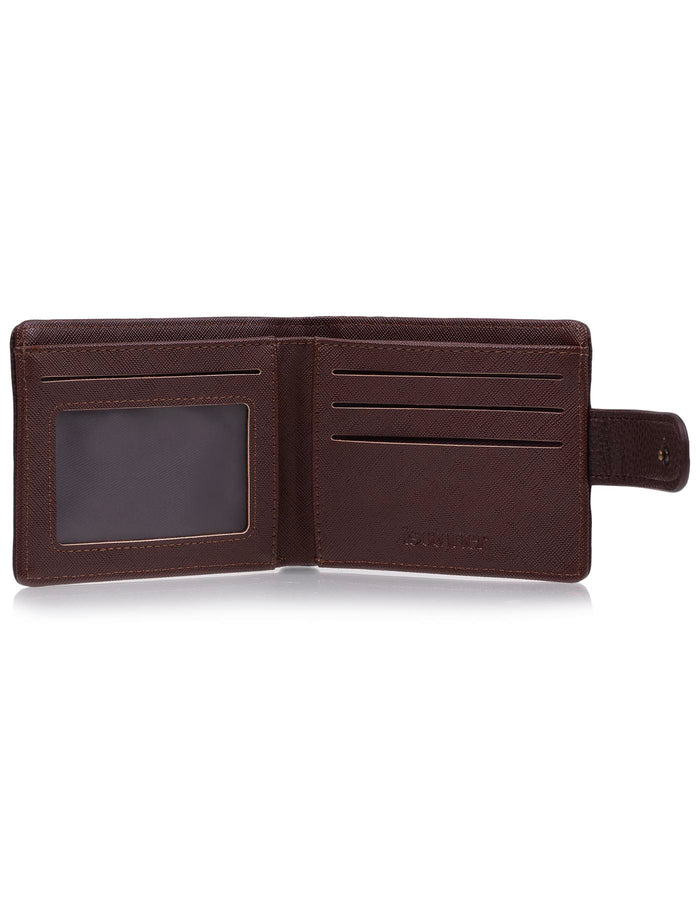 Portefeuille rabat avec patte Homme Marron