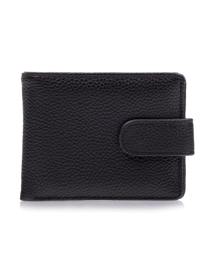 Portefeuille rabat avec patte Homme Noir