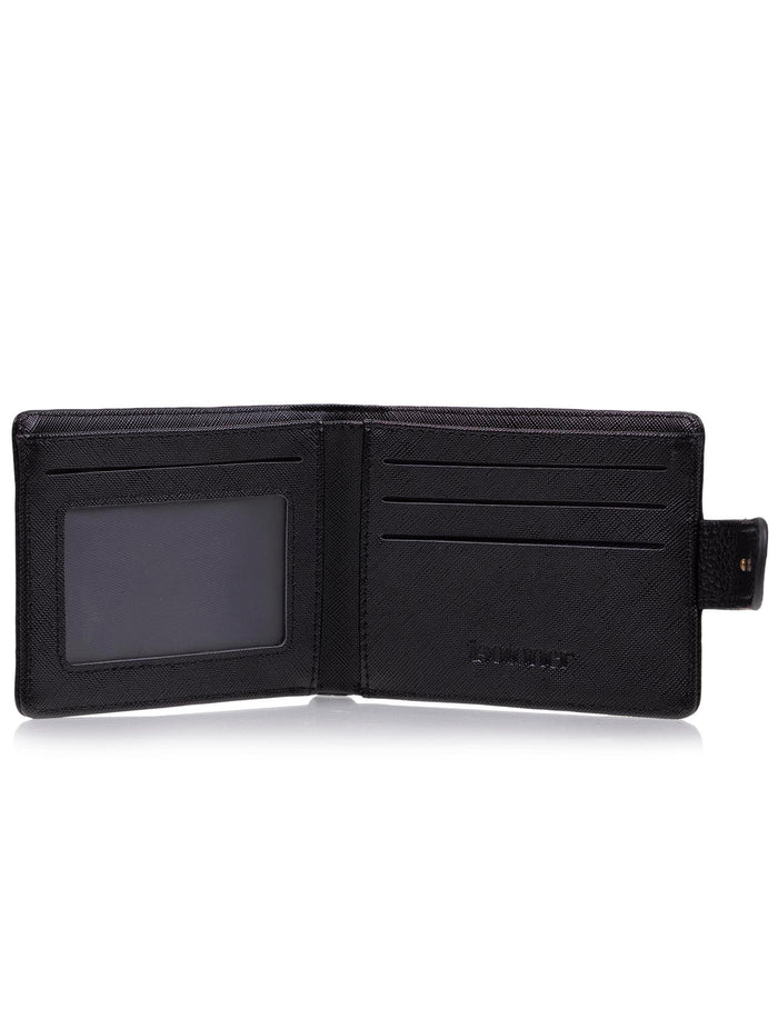 Portefeuille rabat avec patte Homme Noir