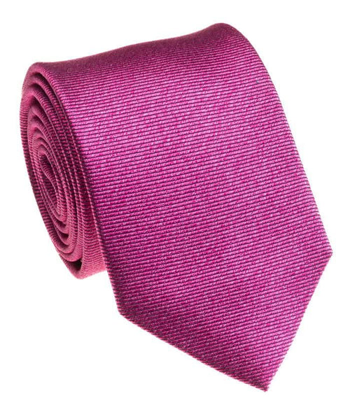 Premium Silk Mens Magenta Purple 100% Silk Hand Made Tie - The Suit Depot
