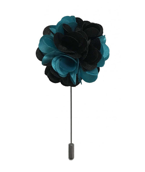 Prom Two Tone Flower Lapel Pins