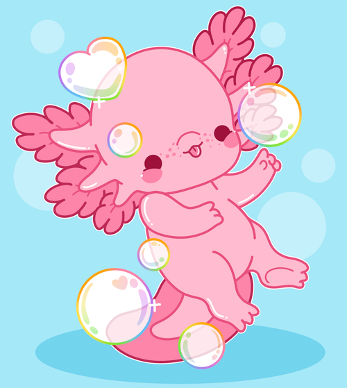 Rainbow Axolotl