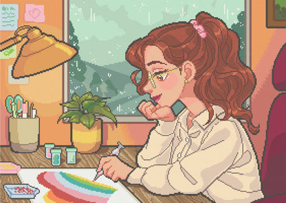 Rainy Day Spent Diamond Painting | Pixel Charted