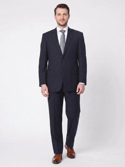 Raphael Classic Fit Solid Navy Blue Two Button Suit - The Suit Depot