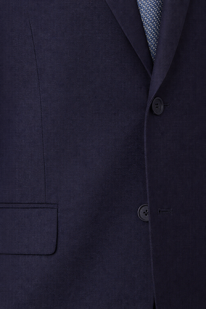 Raphael Classic Fit Solid Navy Blue Two Button Wool-touch Suit - The Suit Depot