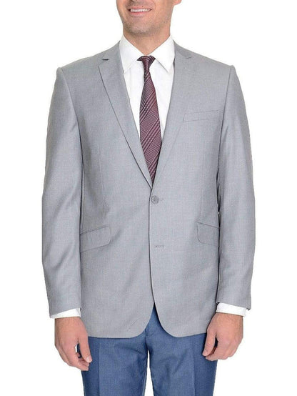 Raphael Slim Fit Light Heather Gray Two Button Blazer Suit Jacket - The Suit Depot