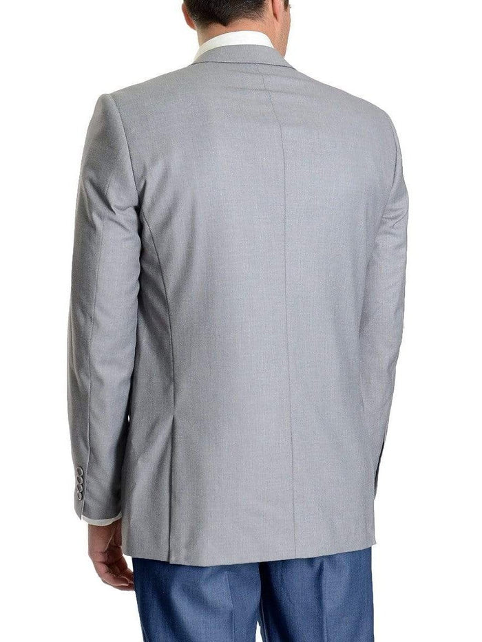 Raphael BLAZERS Raphael Slim Fit Light Heather Gray Two Button Blazer Suit Jacket