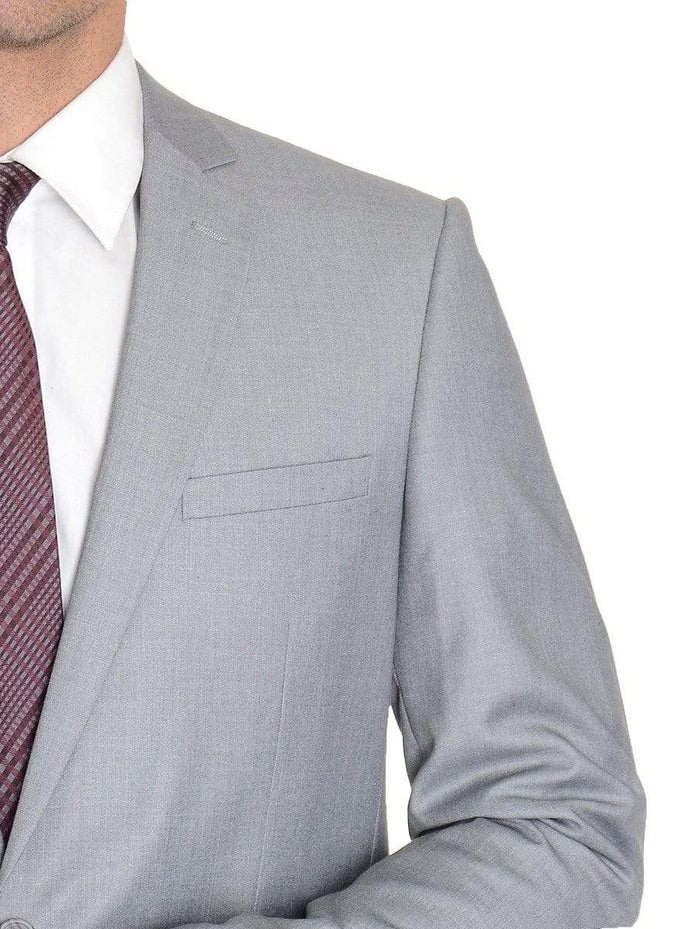Raphael Slim Fit Light Heather Gray Two Button Blazer Suit Jacket - The Suit Depot