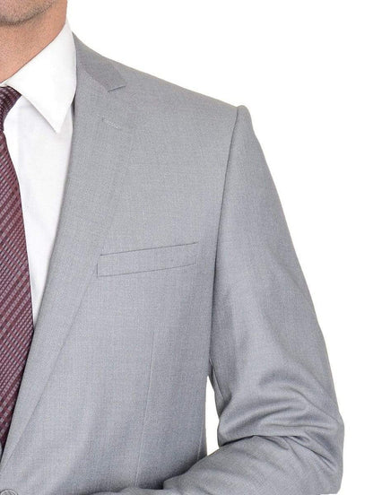 Raphael Slim Fit Light Heather Gray Two Button Blazer Suit Jacket - The Suit Depot