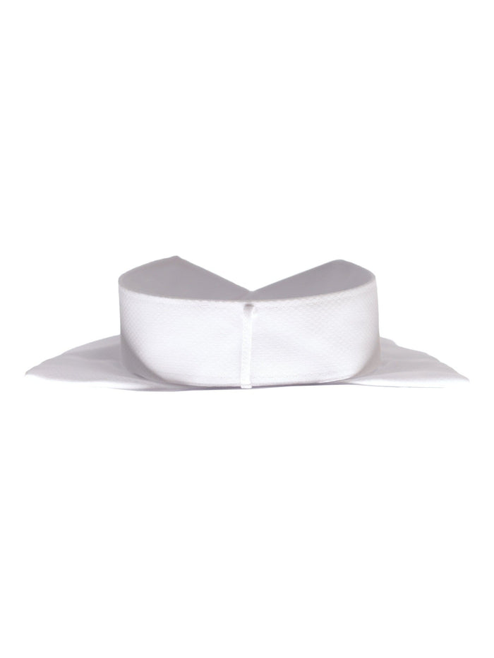 Christopher Lena SHIRTS Regular Fit White Textured Wingtip Collar Wrinkle Free Cotton Tuxedo Dress Shirt