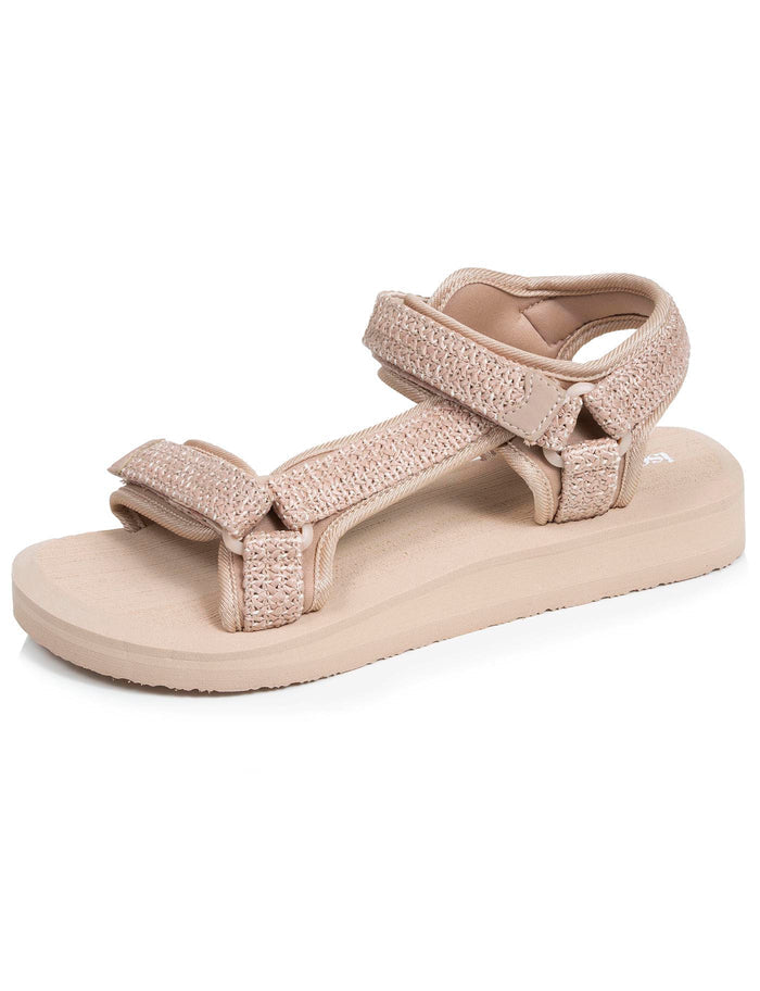 Sandales Femme Sport à talon Beige