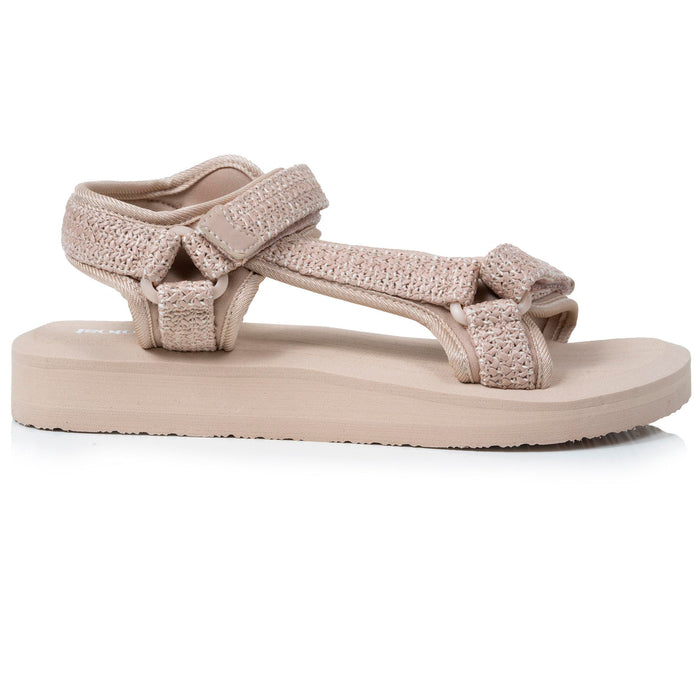 Sandales Femme Sport à talon Beige