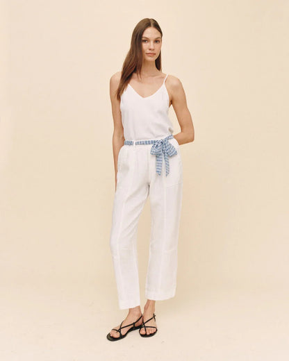 Bella Dahl Seam Pant With Printed Sash
