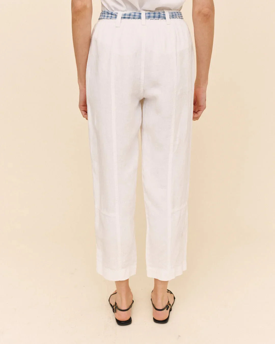Bella Dahl Seam Pant With Printed Sash