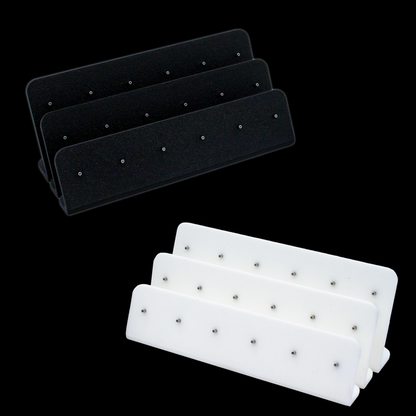 Set of 3 L-Bend Jewelry Displays - Post for Threaded Replacement Ends - Khrysos Jewelry