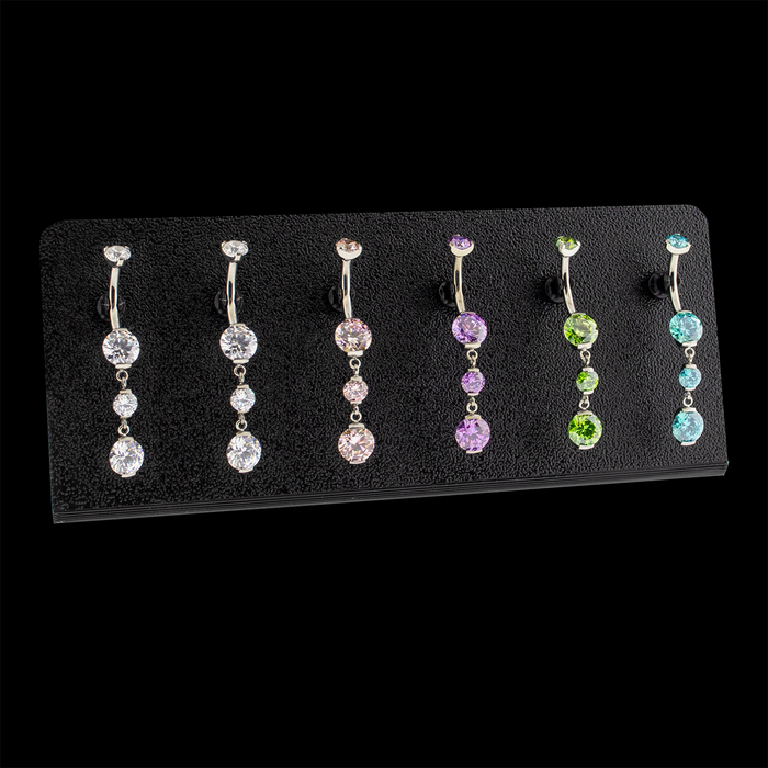 Set of 3 L-Bend Jewelry Displays – Clips - Khrysos Jewelry