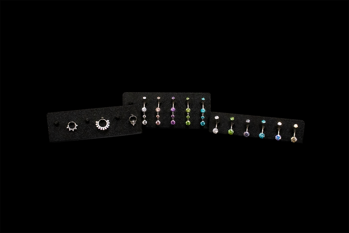 Set of 3 L-Bend Jewelry Displays – Clips - Khrysos Jewelry