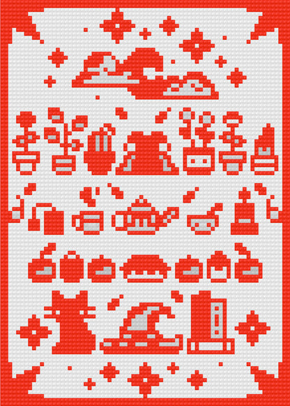 Simple Spells | Pixel Charted | Ready To Ship
