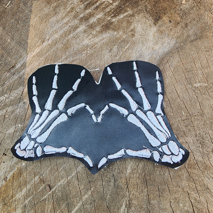 Skeleton Heart Fingers Patch