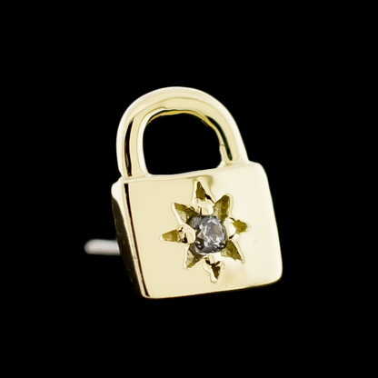 Solange - 14kt Gold Threadless End - Khrysos Jewelry