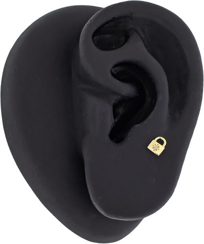 Solange - 14kt Gold Threadless End - Khrysos Jewelry