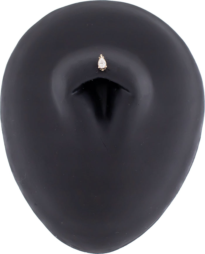 Solena - 14KT Gold Threadless End - Khrysos Jewelry