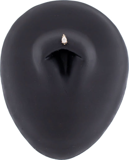 Solena - 14KT Gold Threadless End - Khrysos Jewelry