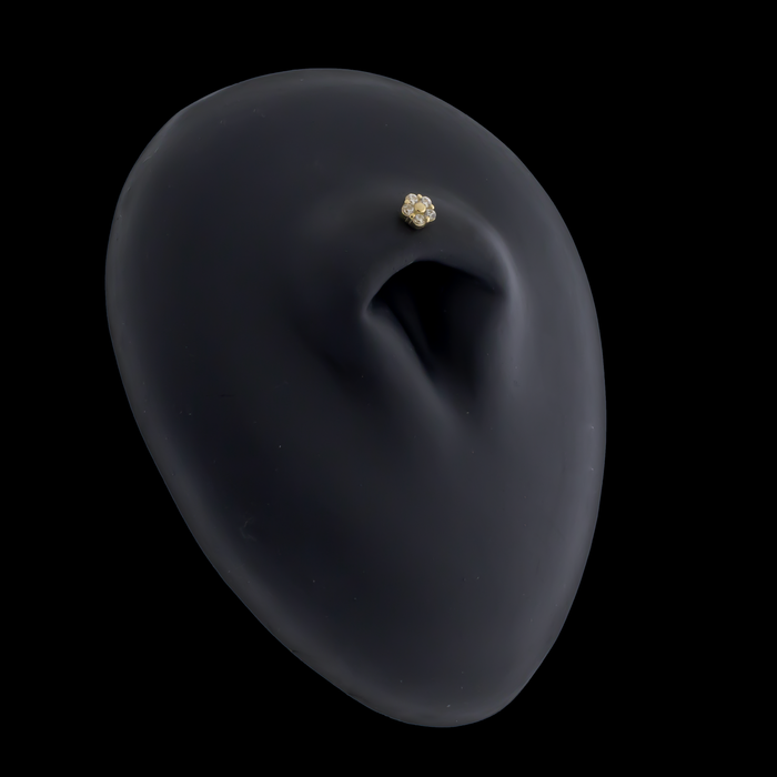 Sorella - 14KT Gold Threadless End - Khrysos Jewelry
