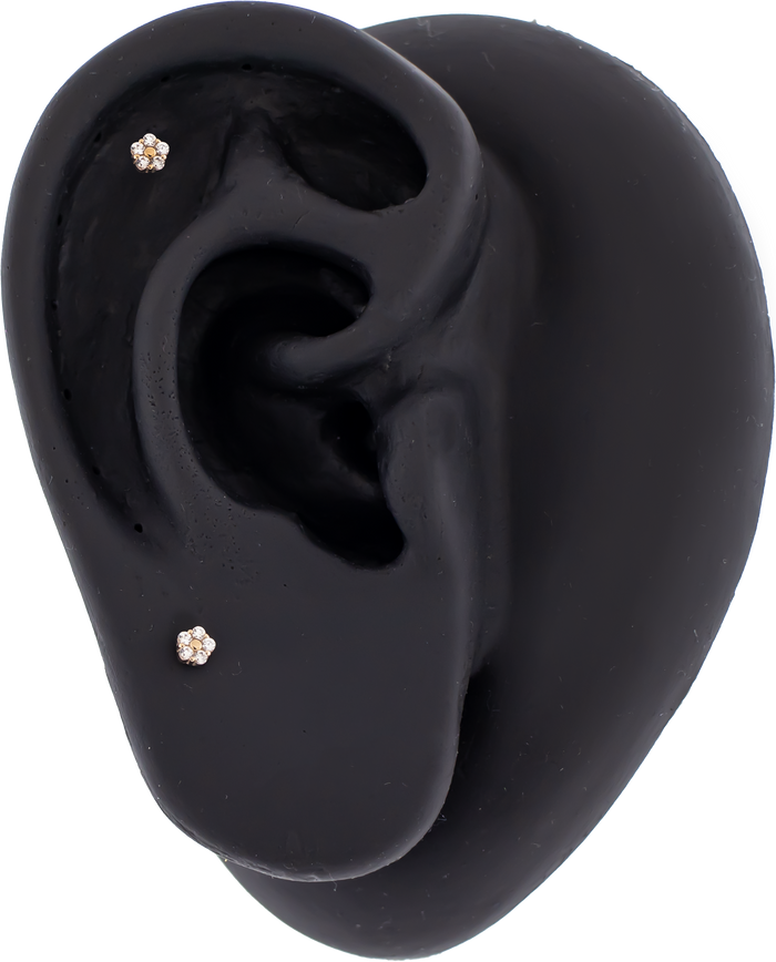 Sorella - 14KT Gold Threadless End - Khrysos Jewelry