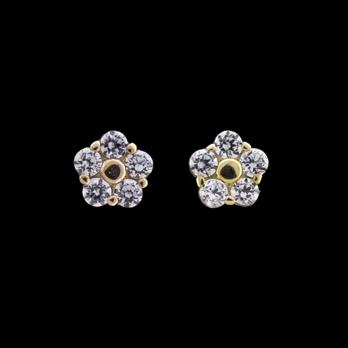Sorella - 14KT Gold Threadless End - Khrysos Jewelry