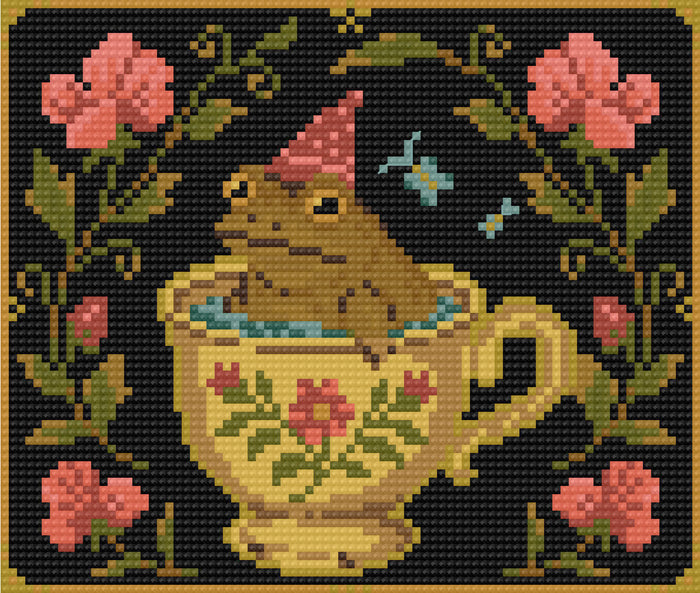Spa Time | Pixel Charted | Ready To Ship