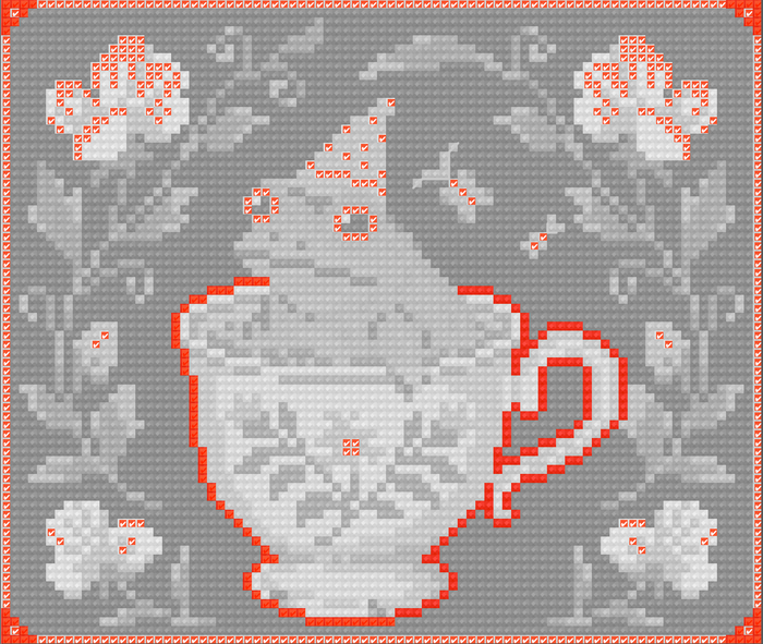 Spa Time | Pixel Charted | Ready To Ship