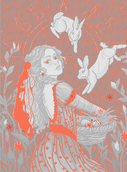 Spring Equinox | Pixel Charted | Ready To Ship