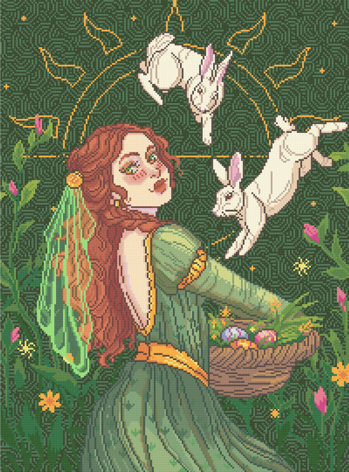 Spring Equinox | Pixel Charted | Ready To Ship