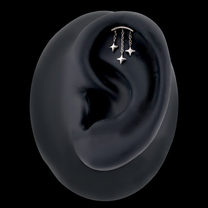 Starla  - Threadless Hidden Helix - Khrysos Jewelry