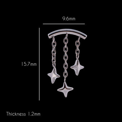 Starla  - 16G Internally Threaded Hidden Helix - Khrysos Jewelry