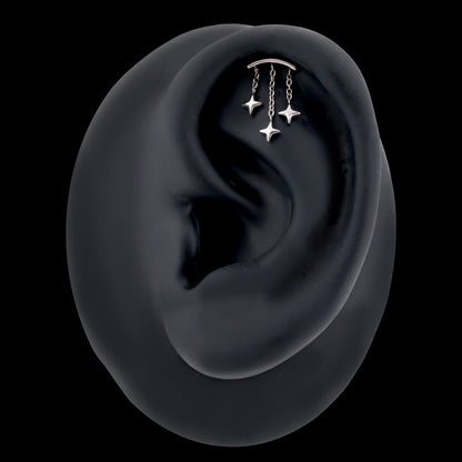 Starla  - Threadless Hidden Helix - Khrysos Jewelry