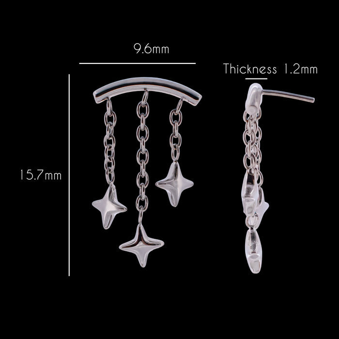 Starla  - Threadless Hidden Helix - Khrysos Jewelry