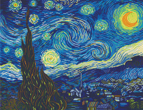 Starry Night | Pixel Charted | Ready to Ship