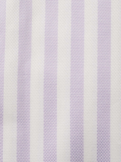 Steven Land Elite Lavender Stripe French Cuff Cutaway Collar Cotton Dress Shirt