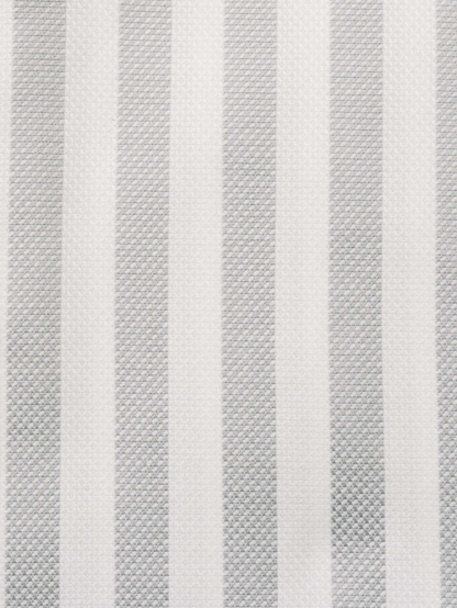 Steven Land Elite Men's Gray Stripe French Cuff Cotton Cutaway Collar Dress Shirt