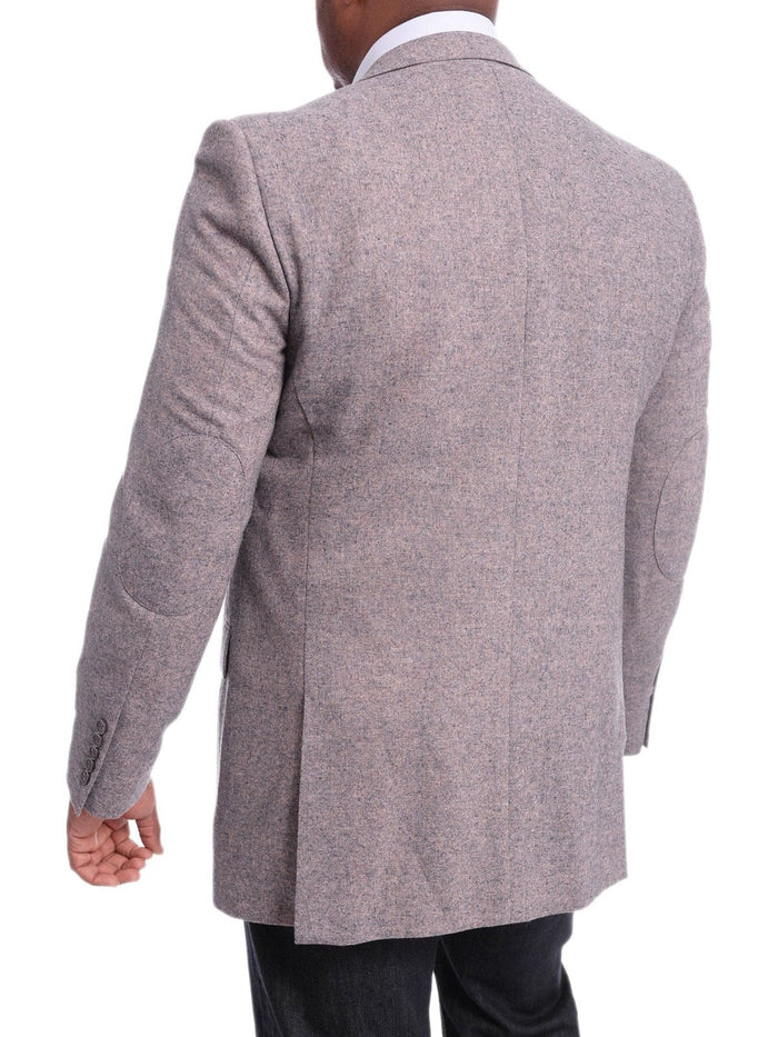 Steven Land BLAZERS Steven Land Modern Fit Gray Donegal Two Button Wool Blazer Sportcoat