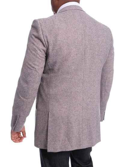 Steven Land BLAZERS Steven Land Modern Fit Gray Donegal Two Button Wool Blazer Sportcoat