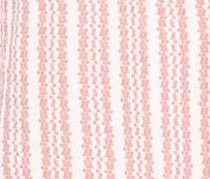 Suslo Couture Mens Pink and White Striped Cuban Collar Slim Fit Stretch Shirt